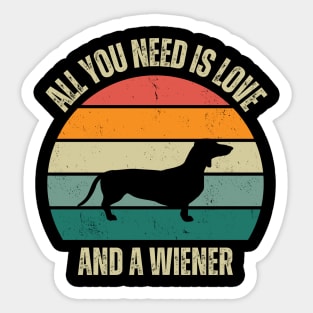 Wiener Wonder: Love and Laughter with a Dachshund! Sticker